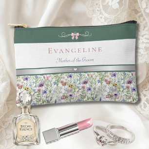 Garden Wedding Wildflower Mother of the Groom Accessory Pouch