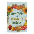 Garden Welcome Personalised Yard Flag