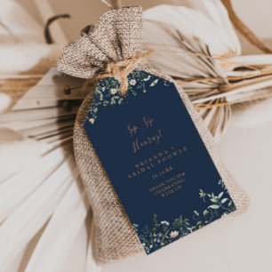 Garden Wildflower Sip Sip Hooray Bridal Shower Gift Tags