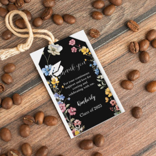 Garden Wildflower thank you Graduation party Gift Gift Tags