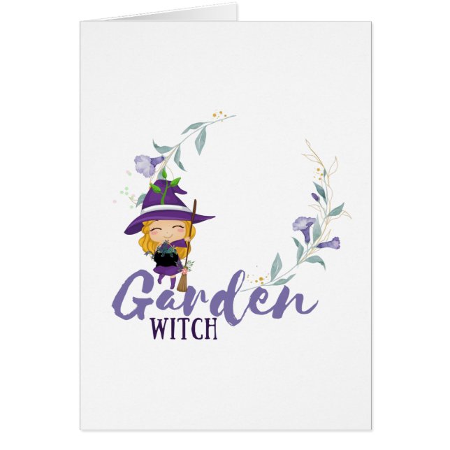 GARDEN WITCH - Personalise with text, spell, sigil (Front)