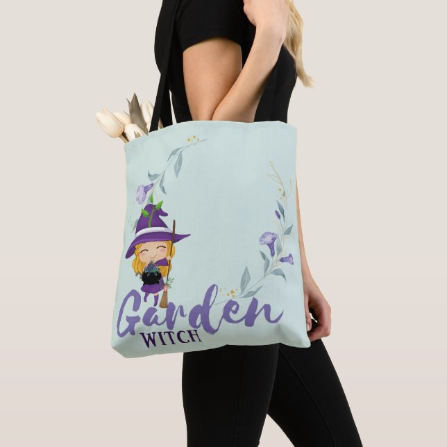 GARDEN WITCH - Personalise with text, spell, sigil Tote Bag (Close Up)