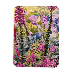 Garden with Foxgloves Magnet