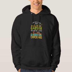 Garden Work Chickens Gardening Gardener Planting L Hoodie