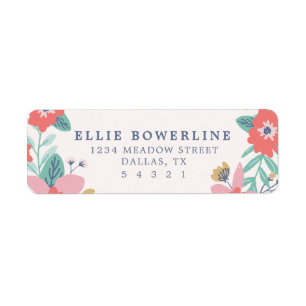 Garden Wreath Address Labels