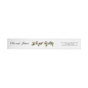 Garden Wreath - Wrap Around Return Address Label