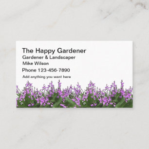 Gardener And Landscaping Business Card
