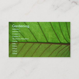 Gardener Business Card