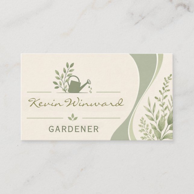 Gardener Business Card (Front)