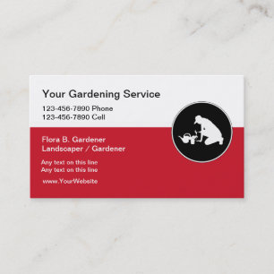 Gardener Business Cards
