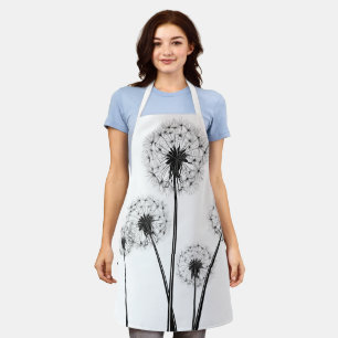 Gardener/Chef Apron with Dandelion Seed Head 