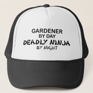 Gardener Deadly Ninja by Night Trucker Hat