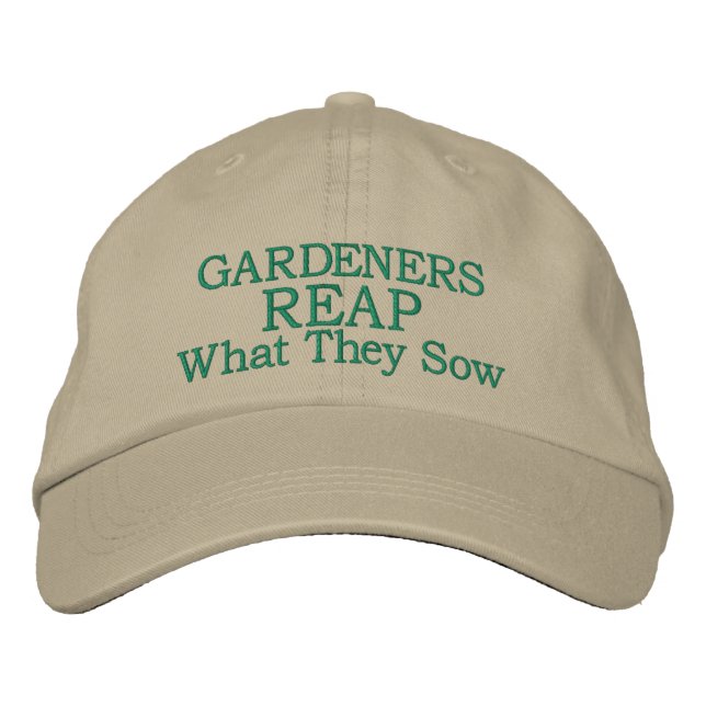 Gardener  embroidered baseball hat (Front)