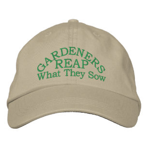 Gardener embroidered hat