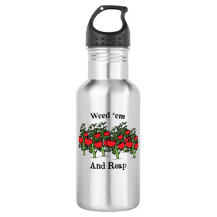 Gardener Funny Weed 'em And Reap 532 Ml Water Bottle