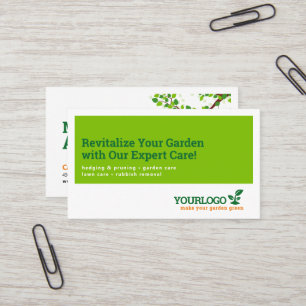 Gardener, Garden Center, Lawn Care Business Card