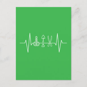 Gardener - Garden Tools Heartbeat Gardener Gift Holiday Postcard