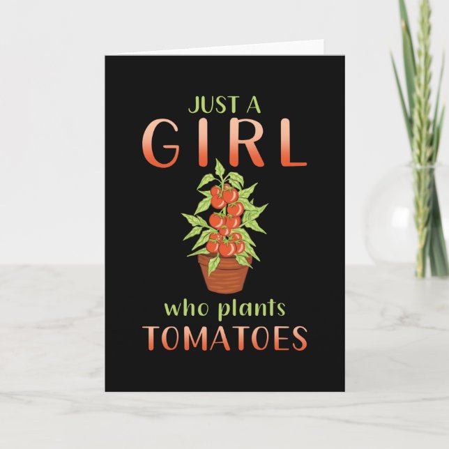 Gardener Gardener Tomato Plants Saying Gift Card (Front)