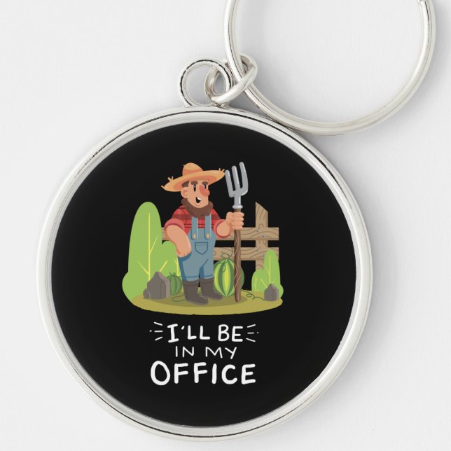 Gardener Gardening Key Ring (Front)