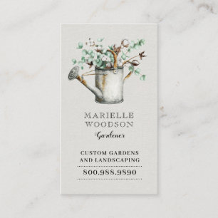 Gardener Greenery Landscaping Business Card