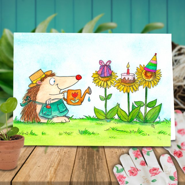 Gardener Happy Birthday greeting card by N. Janes (Creator Uploaded)