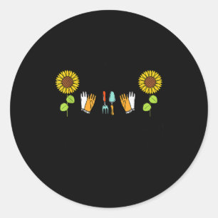 Gardener I Just Want To Work In My Garden Hang Out Classic Round Sticker