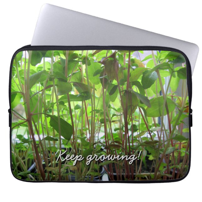 Gardener Keep Growing Plants Laptop Sleeve (Front)