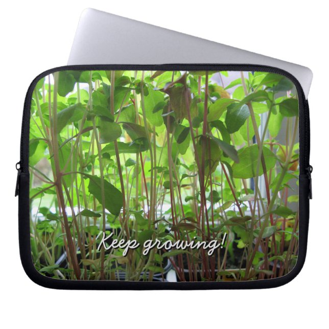 Gardener Keep Growing Plants Laptop Sleeve (Front)