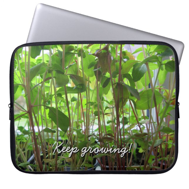 Gardener Keep Growing Plants Laptop Sleeve (Front)