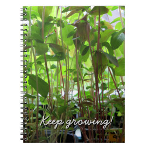Gardener Keep Growing Seeds Custom Text Notebook