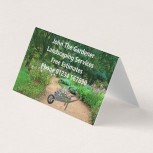 Gardener Landscaping Business Card