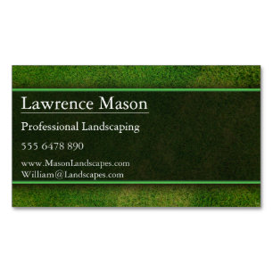 Gardener / Landscaping Magnetic Business Card