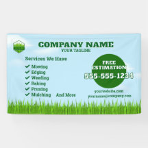 Gardener Lawn Care and Maintenance Banner