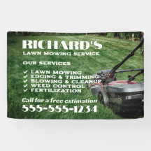 Gardener Lawn Care and Maintenance Banner