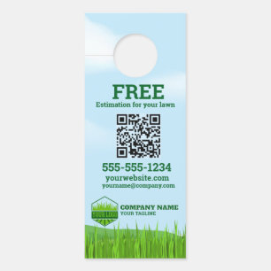 Gardener Lawn Care and Maintenance Door Hanger
