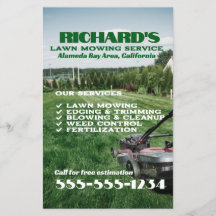 Gardener Lawn Care and Maintenance Flyer