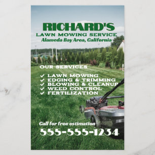 Gardener Lawn Care and Maintenance Flyer