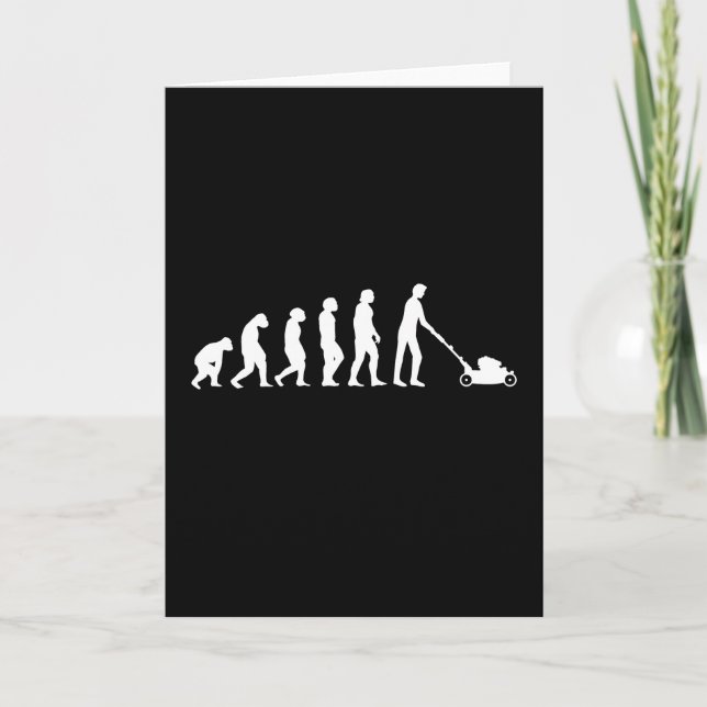 Gardener Lawn Mower Evolution Card (Front)