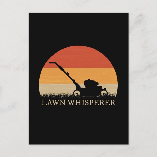 Gardener - Lawn Whisperer Postcard (Front)