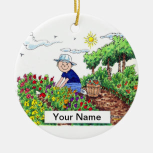 Gardener - Male Ceramic Tree Decoration