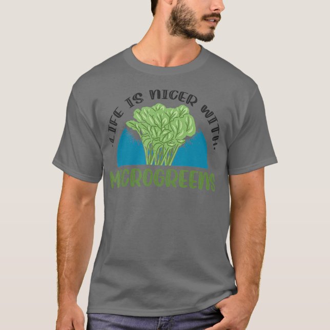 Gardener Micro Farming Healthy Microgreens T-Shirt (Front)