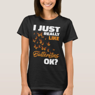 Gardener Monarch Flowers Plants Gardening Butterfl T-Shirt