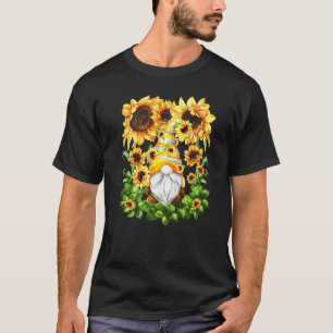Gardener Motif For Men With Cute Summer Garden Gno T-Shirt