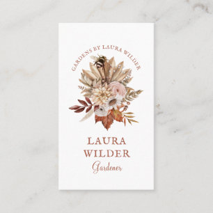Gardener Rustic Floral Business Card