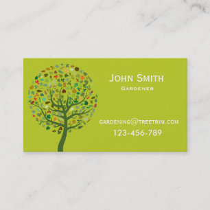 Gardener service modern design business card
