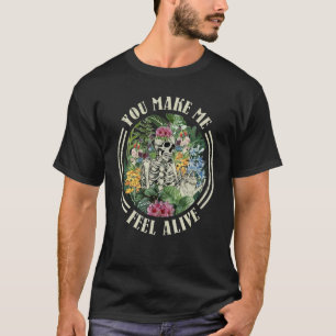 Gardener Skeleton Gardening Graphic Cool Horticult T-Shirt