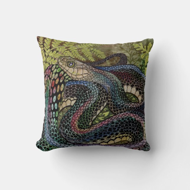 Gardener Snake Study Beyond the Skin Cushion (Front)
