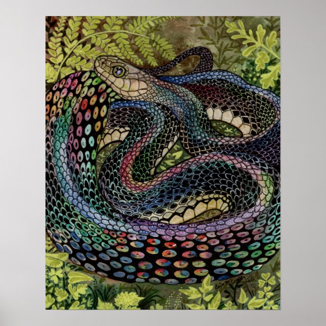Gardener Snake Study Beyond the Skin Poster (Front)