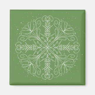 Gardener - Snowflake Word Art Magnet