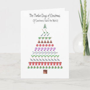 Gardener's 12 Days of Christmas Holiday Card